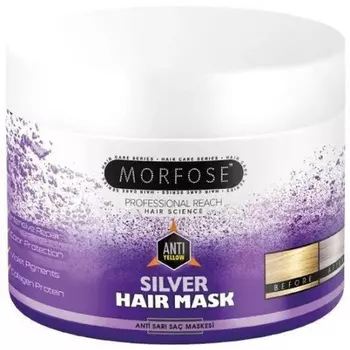 Серебряная маска для волос 500мл Morfose