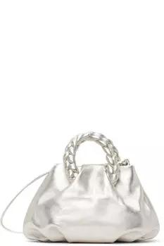 Серебряная металлическая сумка Bombon HEREU