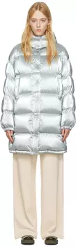Серебряная парка Gaou Down Moncler