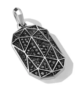 Серебряная подвеска Torqued Faceted (47.9 мм) David Yurman, серебяный