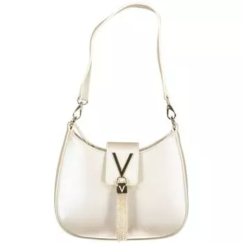 Серебряная полиэтиленовая женская сумка Valentino Bags