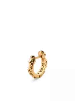 Серебряная серьга-кольцо Arabesque Emanuele Bicocchi, золотой