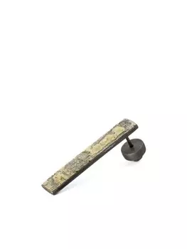 Серебряная серьга Plate Parts of Four, золотой