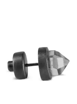 Серебряная серьга Stud с кварцем Parts of Four, серый