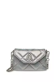 Серебряная сумка через плечо bdivine Steve Madden, серебряный
