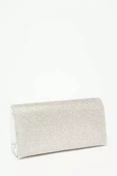 Серебряная сумка с украшением Quiz, серебрянный