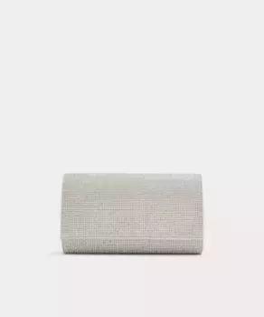 Серебряная сумочка с магнитной застежкой Aldo