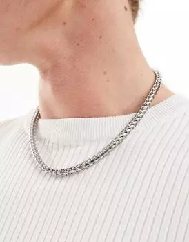Серебряная водостойкая венецианская цепочка из нержавеющей стали ASOS DESIGN