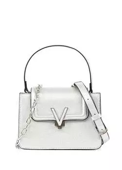 Серебряная женская сумка 8х20х15 смvbs7r201m490 Valentino, серебряный