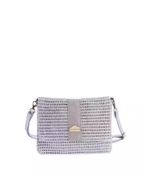 Серебряная женская сумка через плечо на молнии Don Algodn, серебряный