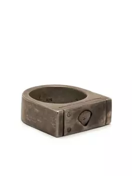 Серебряное кольцо Plate с бриллиантом Parts of Four, серебряный