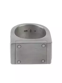 Серебряное кольцо Plate Single Parts of Four, серебяный