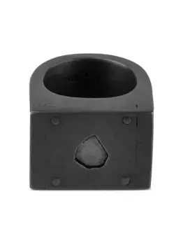 Серебряное кольцо Plate Single Parts of Four, черный