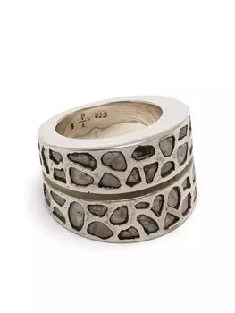 Серебряное кольцо с бриллиантами Parts of Four, серебряный