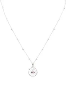 Серебряное колье Flaming Heart Talisman DOWER AND HALL, серебряный