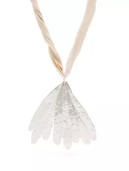 Серебряное колье Jil Sander, нейтральный цвет