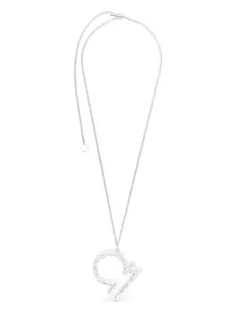 Серебряное колье с подвеской JIL SANDER, серебяный