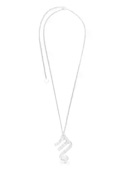 Серебряное колье с подвеской JIL SANDER, серебяный