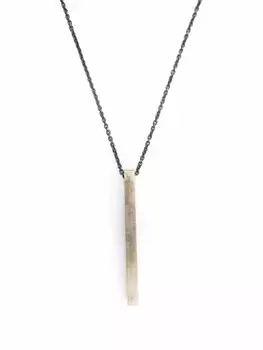 Серебряное колье с подвеской Parts of Four, серый