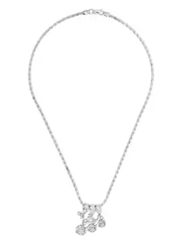 Серебряное колье с подвеской Roses Metals, серебяный