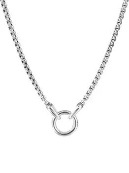 Серебряное колье Smooth Amulet Box Chain (2.7 мм) David Yurman, серебяный