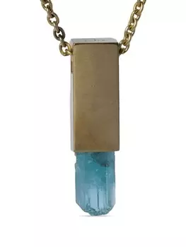 Серебряное колье Talisman Cuboid Parts of Four, золотой