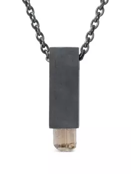 Серебряное колье Talisman Cuboid Parts of Four, черный