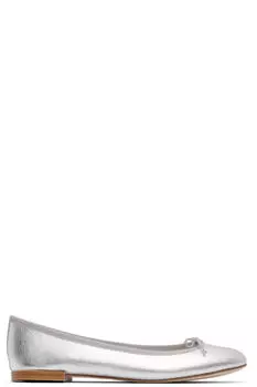 Серебряные балетки Cendrillon Repetto