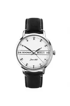 Серебряные часы 1974 года, 38 мм, круглый корпус, серебряный циферблат Sekonda, серебро