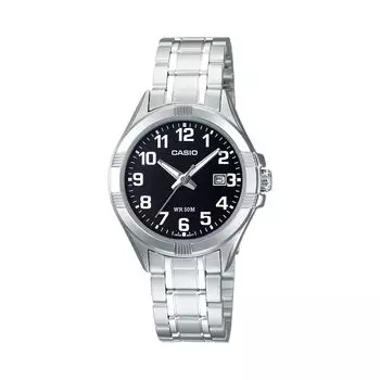 Серебряные часы из нержавеющей стали Casio
