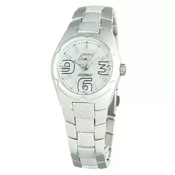 Серебряные часы из нержавеющей стали Chronotech, Silver