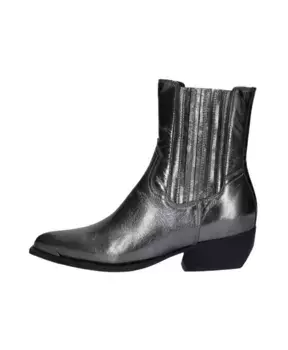 Серебряные кожаные ботильоны Lisen Toral, серый