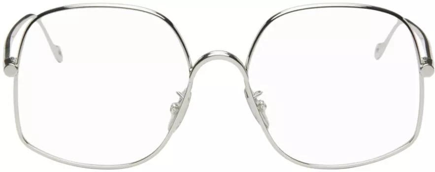 Серебряные квадратные очки LOEWE