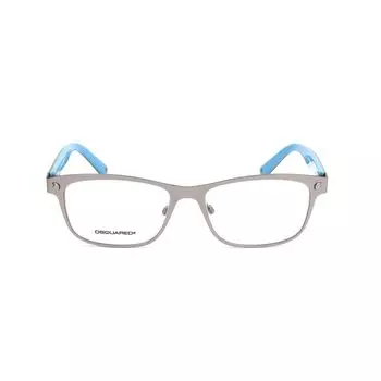 Серебряные металлические и пластиковые оправа Dsquared2