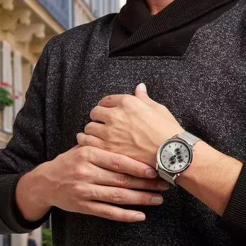 Серебряные мужские часы Pierre Cardin