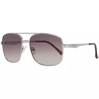 Серебряные мужские солнцезащитные очки GUESS