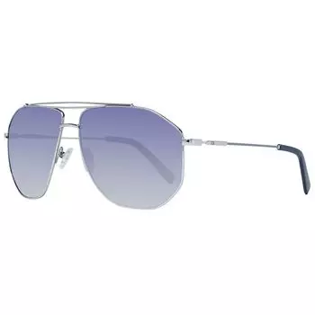 Серебряные мужские солнцезащитные очки GUESS