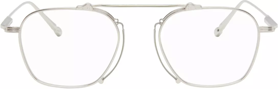 Серебряные очки M3129 Matsuda, Palladium white