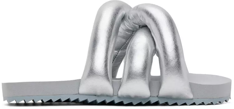 Серебряные сандалии из шин Yume Yume