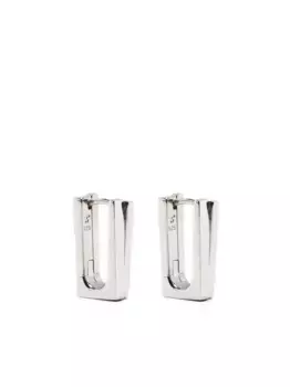 Серебряные серьги-кольца Tom Wood, серебяный