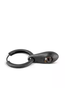 Серебряные серьги-подвески Parts of Four, черный