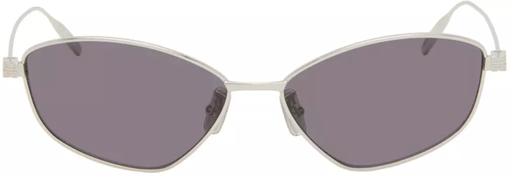Серебряные солнцезащитные очки GV Speed Givenchy