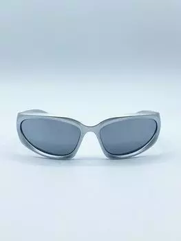 Серебряные солнцезащитные очки Racer с запахом SVNX, серебро