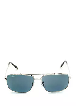 Серебряные солнцезащитные очки Ray-Ban, серебряный