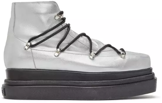 Серебряные трекинговые ботинки We11done