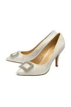 Серебряные туфли-лодочки 'Петуния' Lotus, серебро