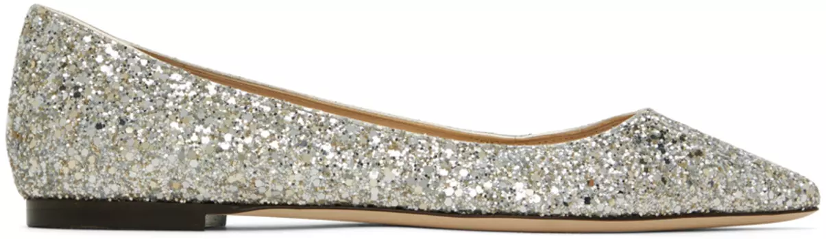 Серебряные туфли Роми Jimmy Choo