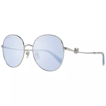 Серебряные женские солнцезащитные очки Swarovski