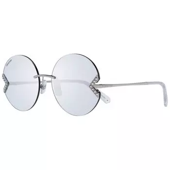 Серебряные женские солнцезащитные очки Swarovski