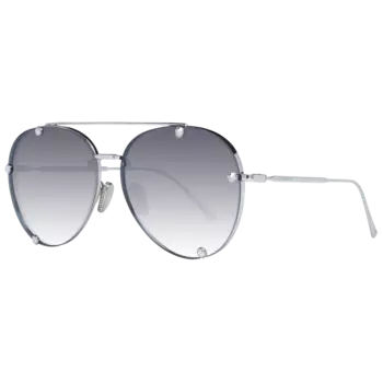 Серебряные женские солнцезащитные очки Valentino